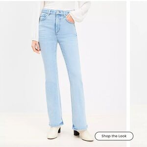 LOFT Light wash Slim Flare